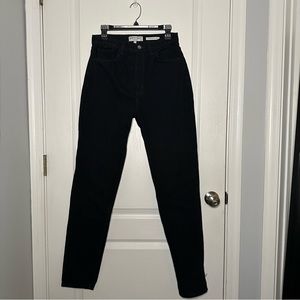 American Apparel High Waisted Black Denim Jeans